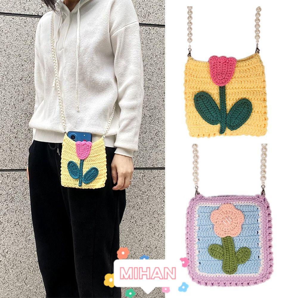 Túi Đeo Chéo Vai Đan Len MIHAN1 Thời Trang Sành Điệu Cho Nữ