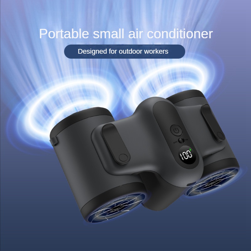 Quạt Điện Cầm Tay Chạy Pin 10000MAh Không Ồn Có Thể Sạc Lại Tiện Dụng