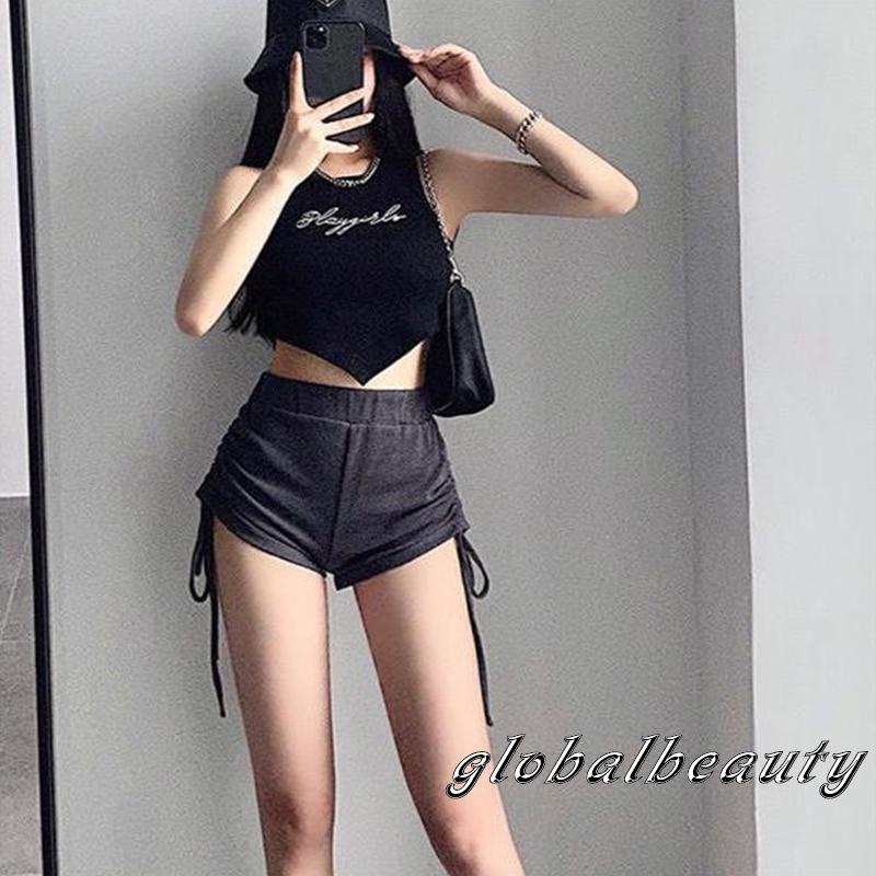 Áo Tank Top Không Tay Cổ Tròn Thêu Chữ Thời Trang Mùa Hè Dành Cho Nữ