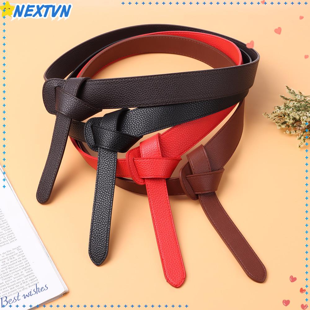 Thắt Lưng Da Không Đục Lỗ Thiết Kế Sang Trọng Cho Nữ
