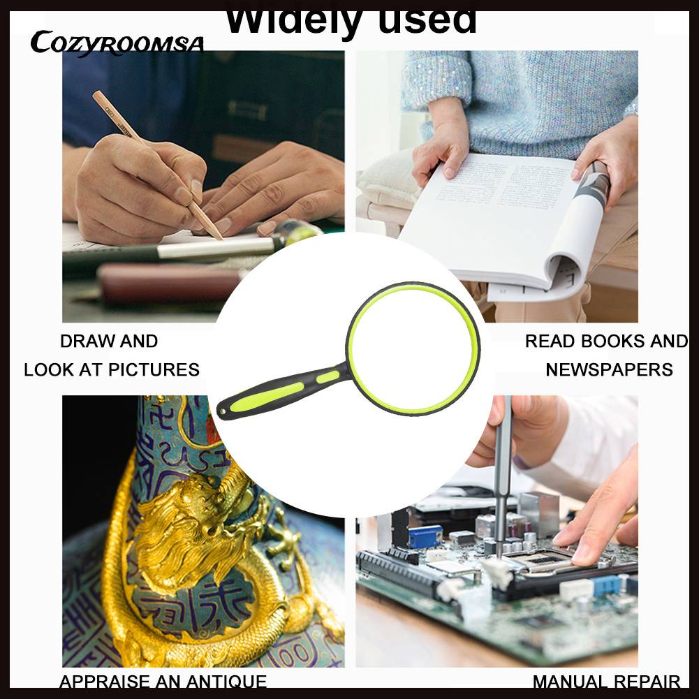 Kính LúP CầM Tay Bỏ TúI 6X / 5X / 4X KèM Phụ KiệN