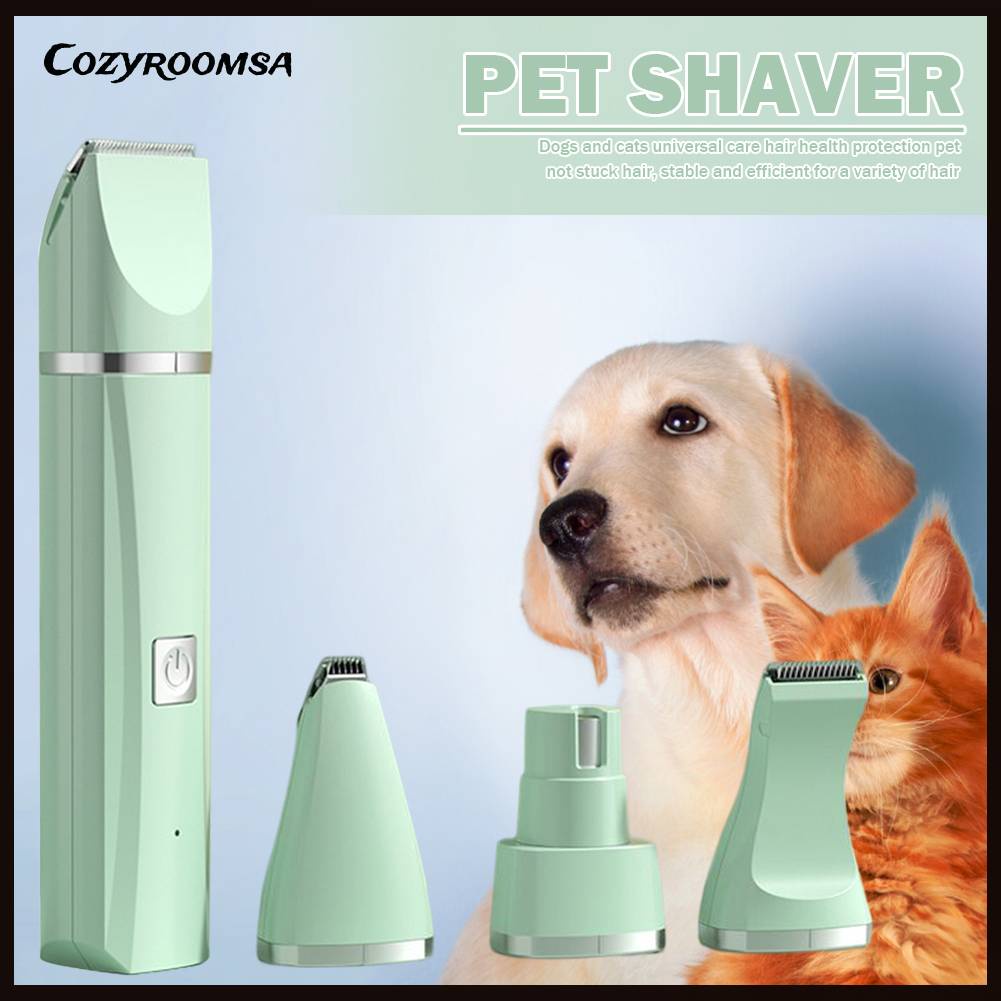 Bộ Tông Đơ Cắt Tỉa Lông Cho Thú Cưng Bằng Điện Có Thể Sạc Lại