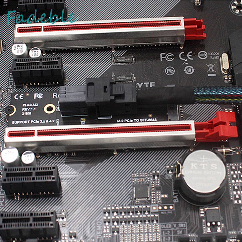 Thẻ Mở Rộng M.2 NVME Sang U.2 Mkey Pcie 4 Sang SFF8643 Cho Máy Tính
