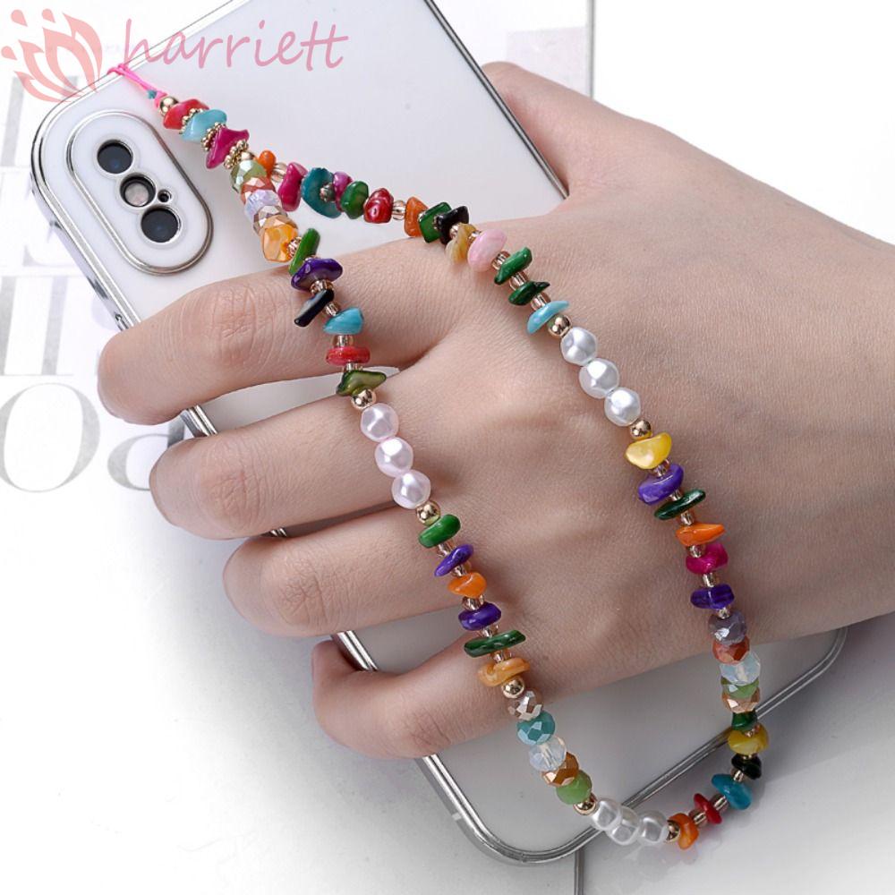 Dây Đeo Điện Thoại Dạng Chuỗi Hạt Nhiều Màu Chống Thất Lạc Phong Cách Bohemian