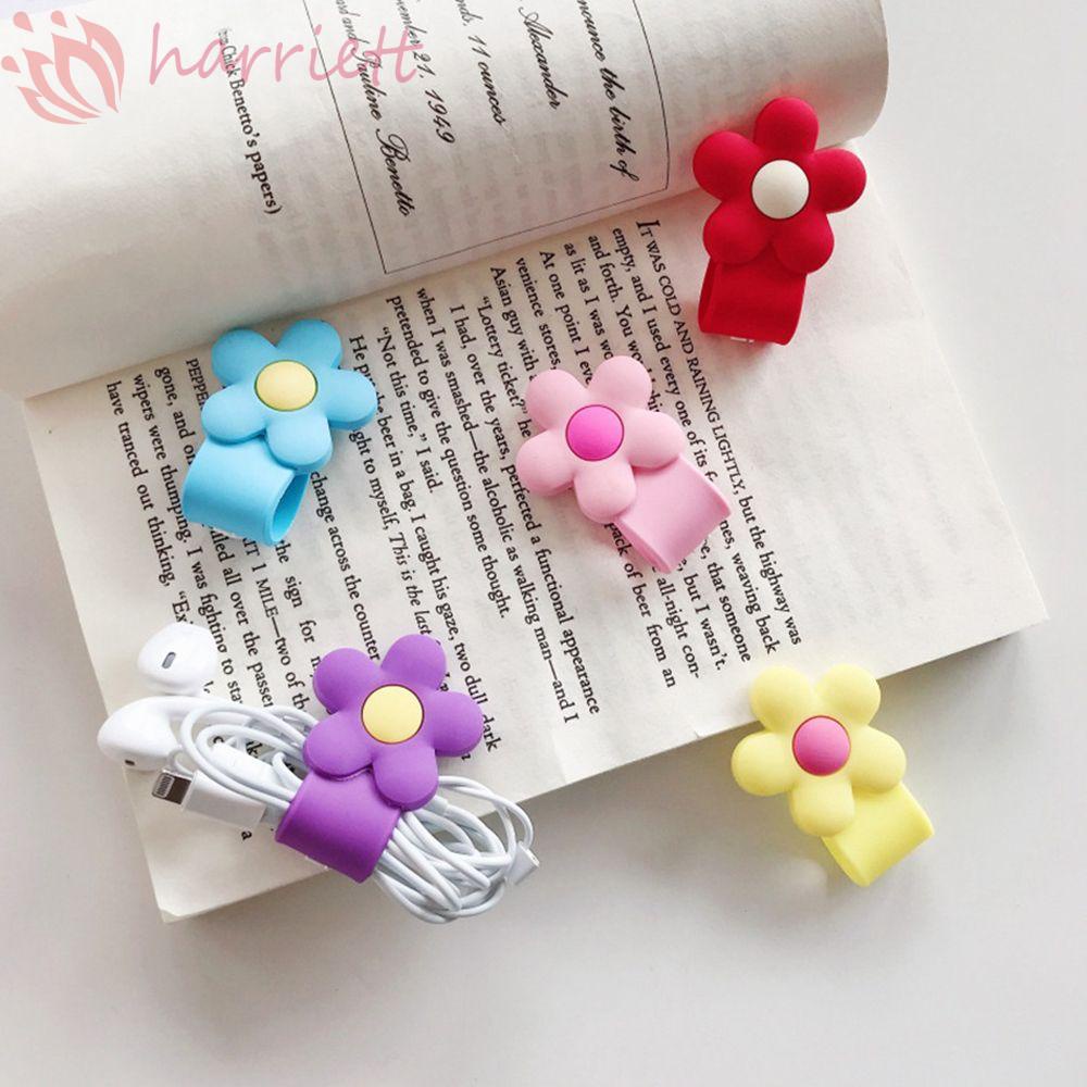 Dụng Cụ Quấn Dây Cáp Sạc / Tai Nghe Đa Năng Hình Hoa