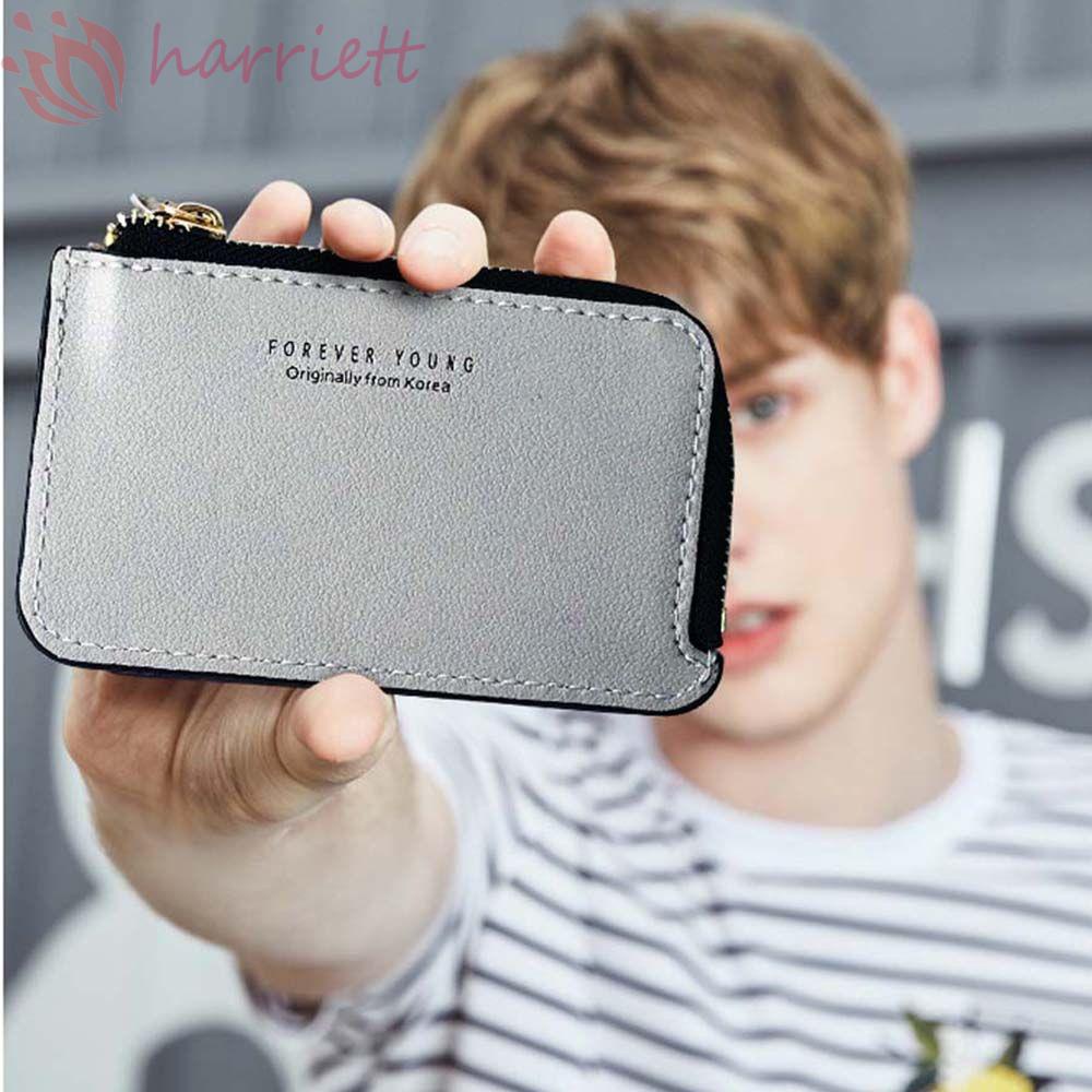 Ví Da PU Đựng Thẻ Tín Dụng / Tiền Xu Thiết Kế Nhỏ Gọn Thời Trang Cho Nam Giá Đỡ