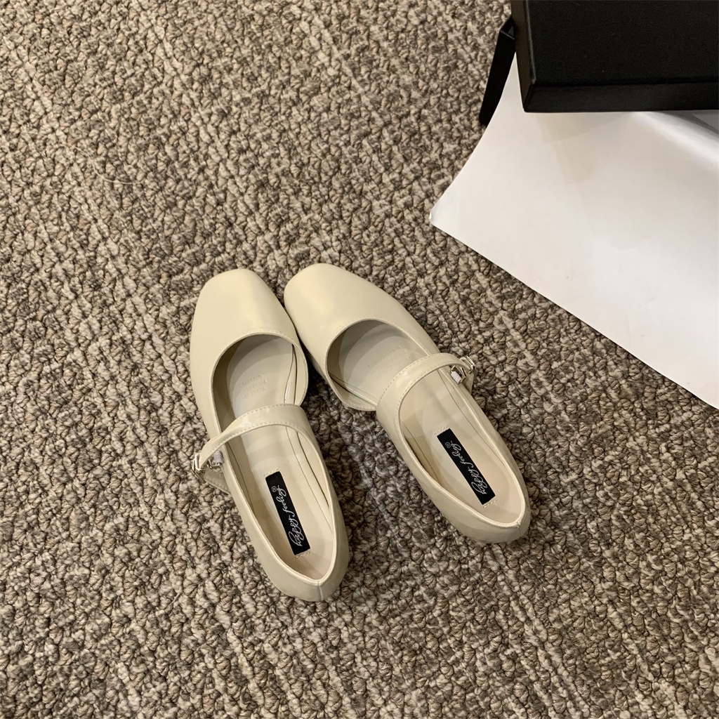 Giày Búp Bê Da Mềm Đế Bằng Thời Trang Cho Nữ