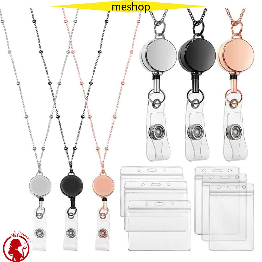 Dây Đeo Huy Hiệu Bằng Thép Không Gỉ Chống Thấm Nước Có Thể Thu Gọn Dùng Làm Giá Đỡ Chìa Khóa / Vòng Cổ