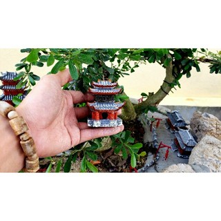 Mô Hình Nhà Chính mini trang trí tiểu cảnh, non bộ, bể cá...