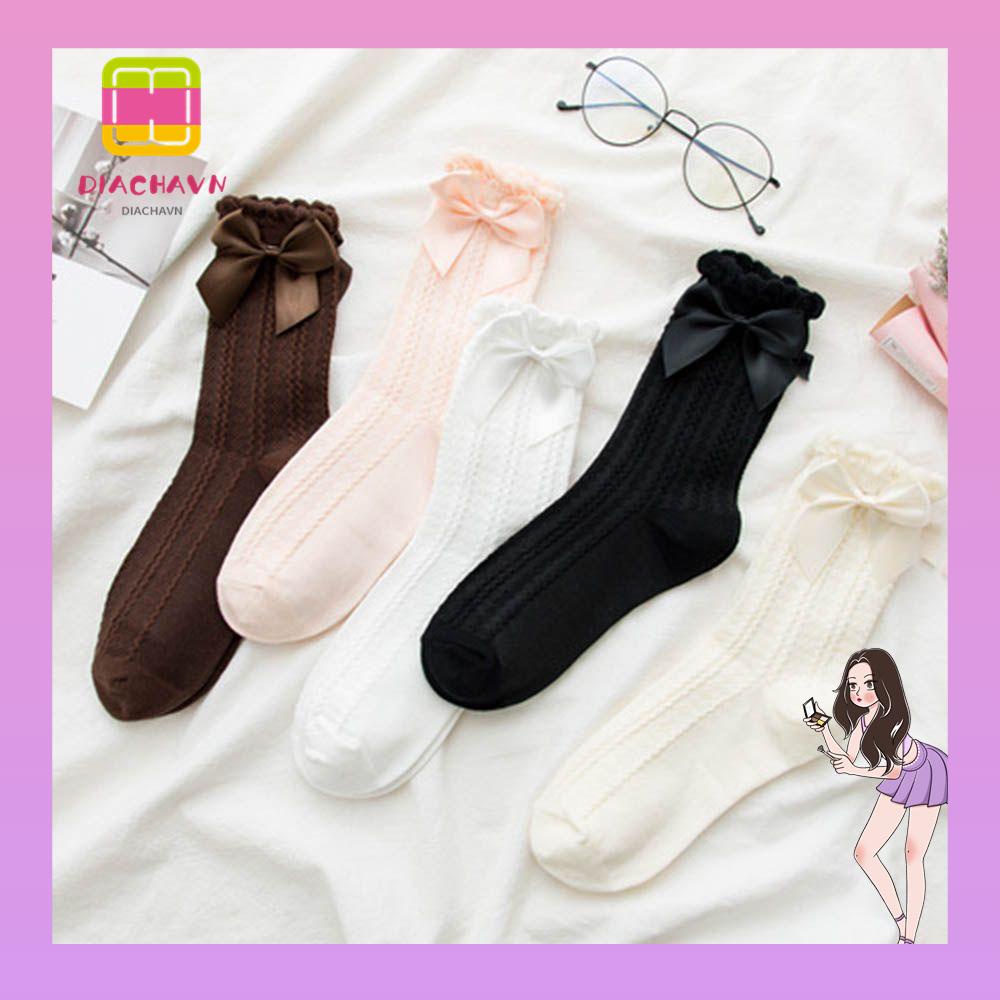 Đôi Vớ Ngắn Đính Nơ Phong Cách Lolita Dành Cho Nữ