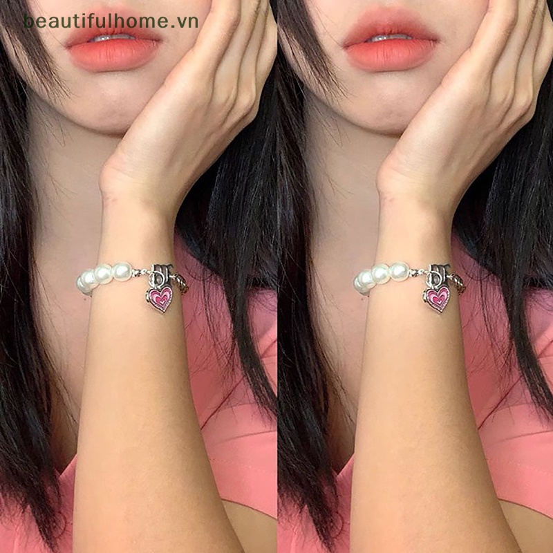 [beautifulhome] Vòng cổ Mặt Hình Đầu Lâu Đính Ngọc Trai Phong Cách Steampunk Cổ Điển Hip Hop Đáng Yêu Y2K [beauty]