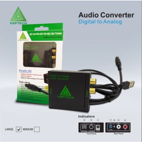 Bộ Chuyển Optical Ra AV Jack 3.5 (Audio)
