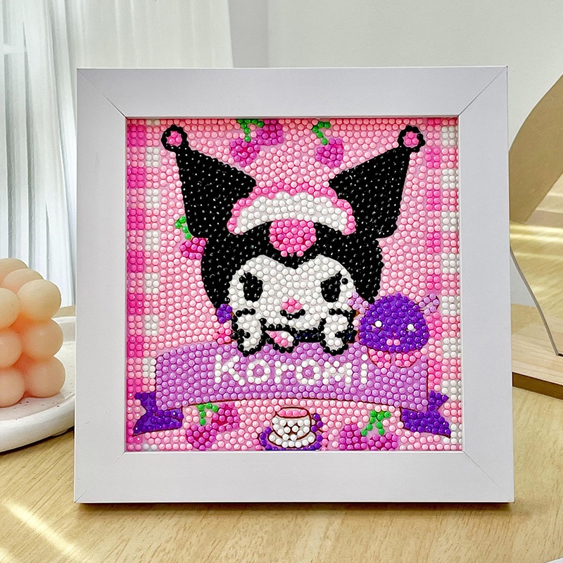 Miếng Dán Hoạt Hình Kuromi Thủ Công Xinh Xắn Cho Bé