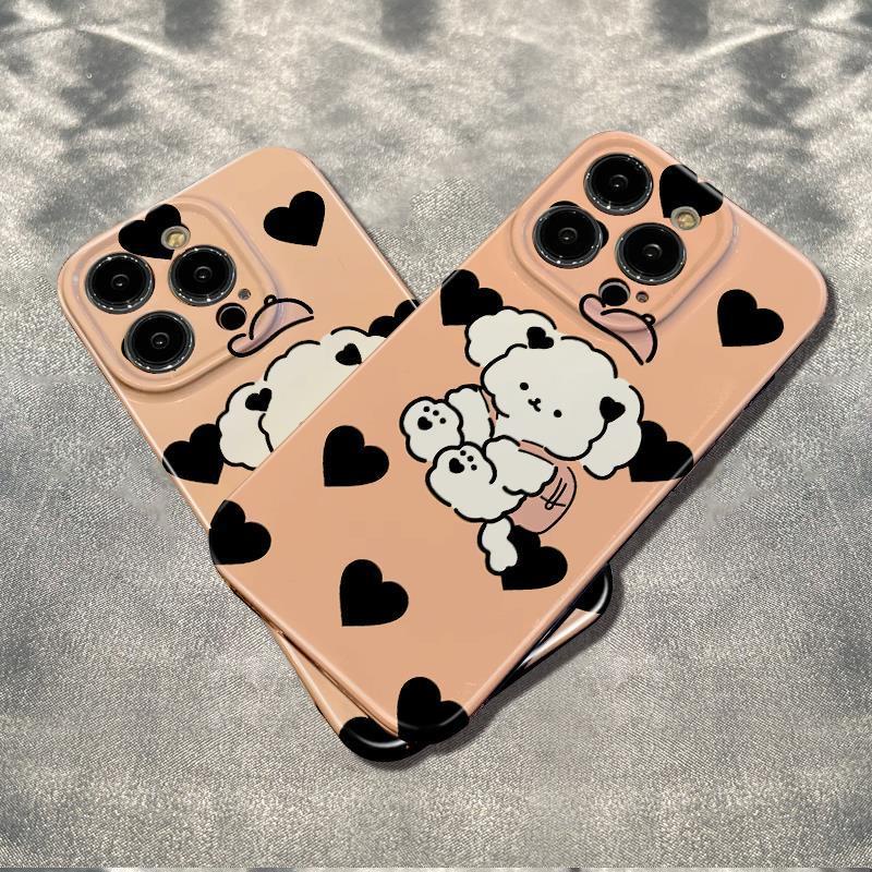 Ốp Điện Thoại Dẻo Họa Tiết Chú Chó Dễ Thương Chống Sốc Cho iPhone12max 13 Phong Cách Đơn Giản 7814pro 11 0QPF