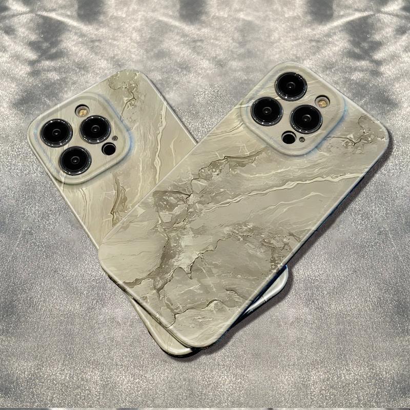 Ốp Điện Thoại Họa Tiết Đá Hoa Cương Chống Sốc Cho Iphone12 13max78 6In plus 14pro OYGZ