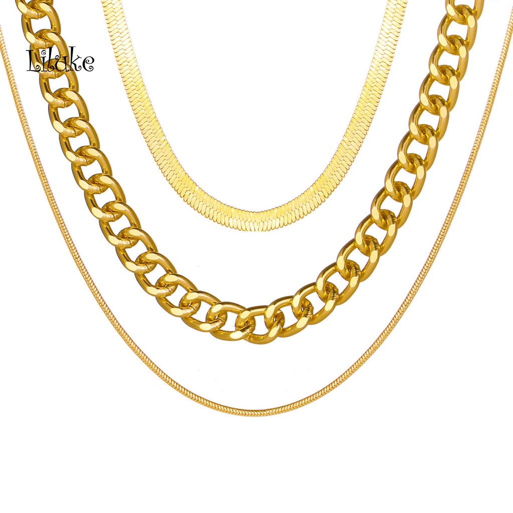 Vòng cổ Hợp Kim Nhiều Lớp Cá Tính Cho Nữ