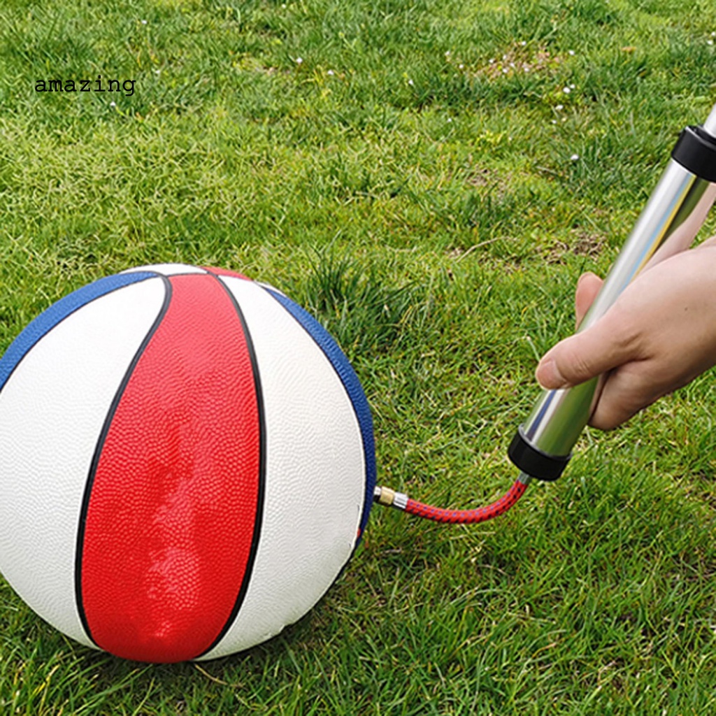 1 Bộ Dụng Cụ Bơm Bóng Rổ Với Ống Nối Dài Bằng Hợp Kim Nhôm Tiện Dụng