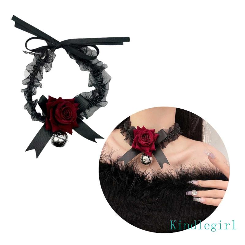 Vòng Cổ Choker Ren Thắt Nơ Xinh Xắn Thời Trang Cho Nữ