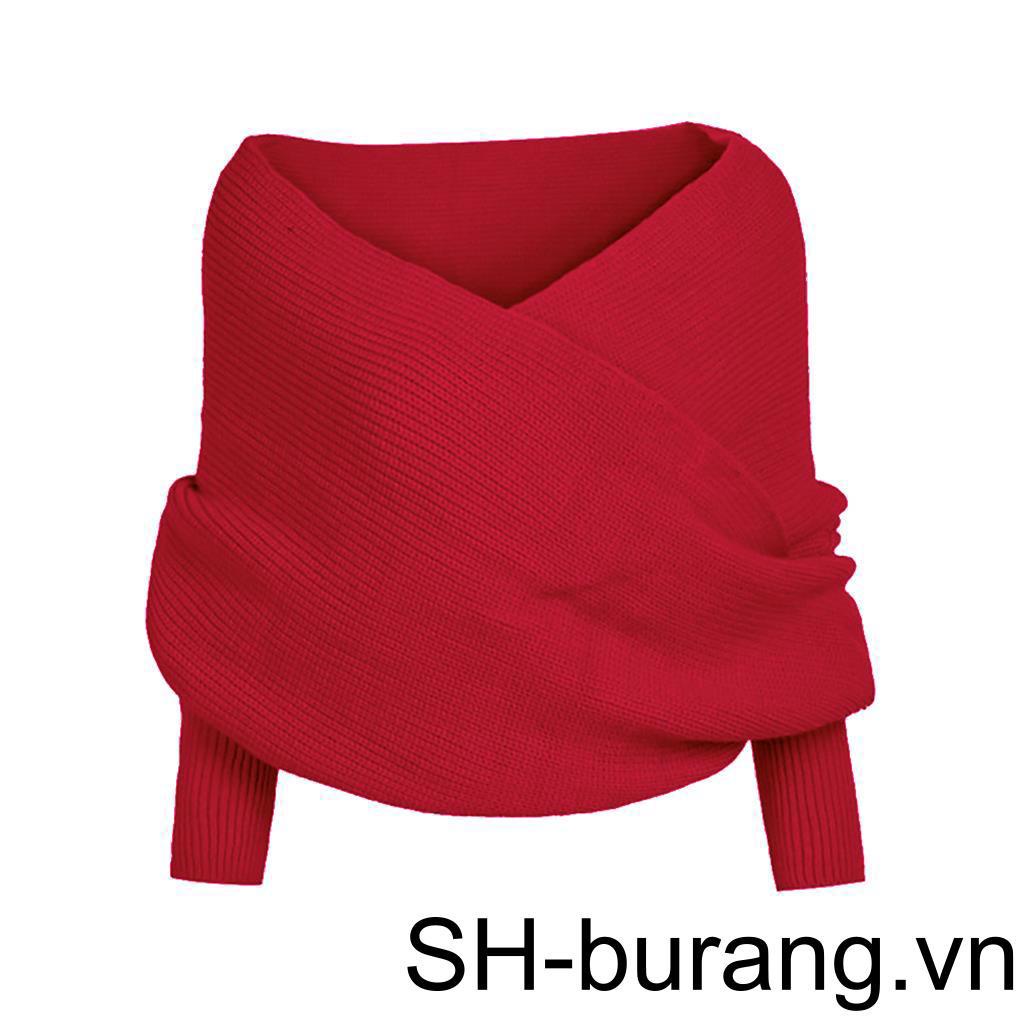 Khăn Choàng Cổ Giữ Ấm 2 Trong 1 Màu Sắc Đơn Giản Thời Trang Dành Cho Nữ