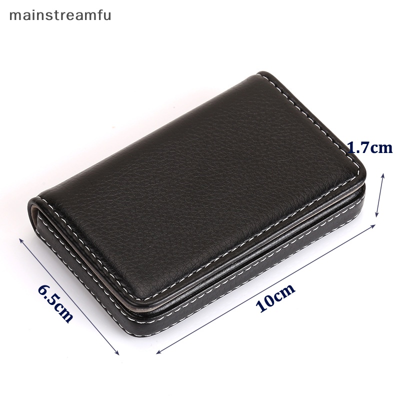 Ví Da PU Đựng Thẻ Tín Dụng / Danh Thiếp Khóa Nam Châm Nhỏ Gọn [Mainnstreamfu]