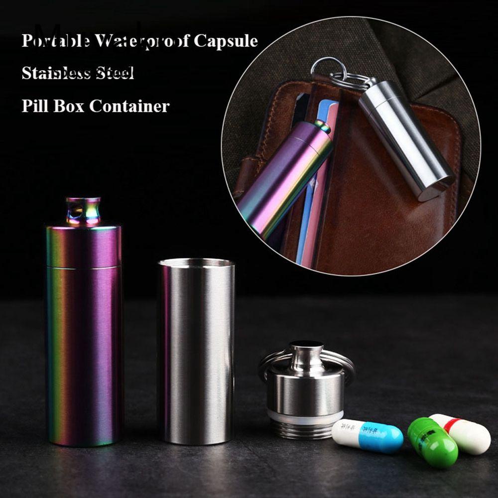 MUVAKO Bình Đựng Thuốc Mini Chống Ẩm / Thấm Nước Tiện Dụng
