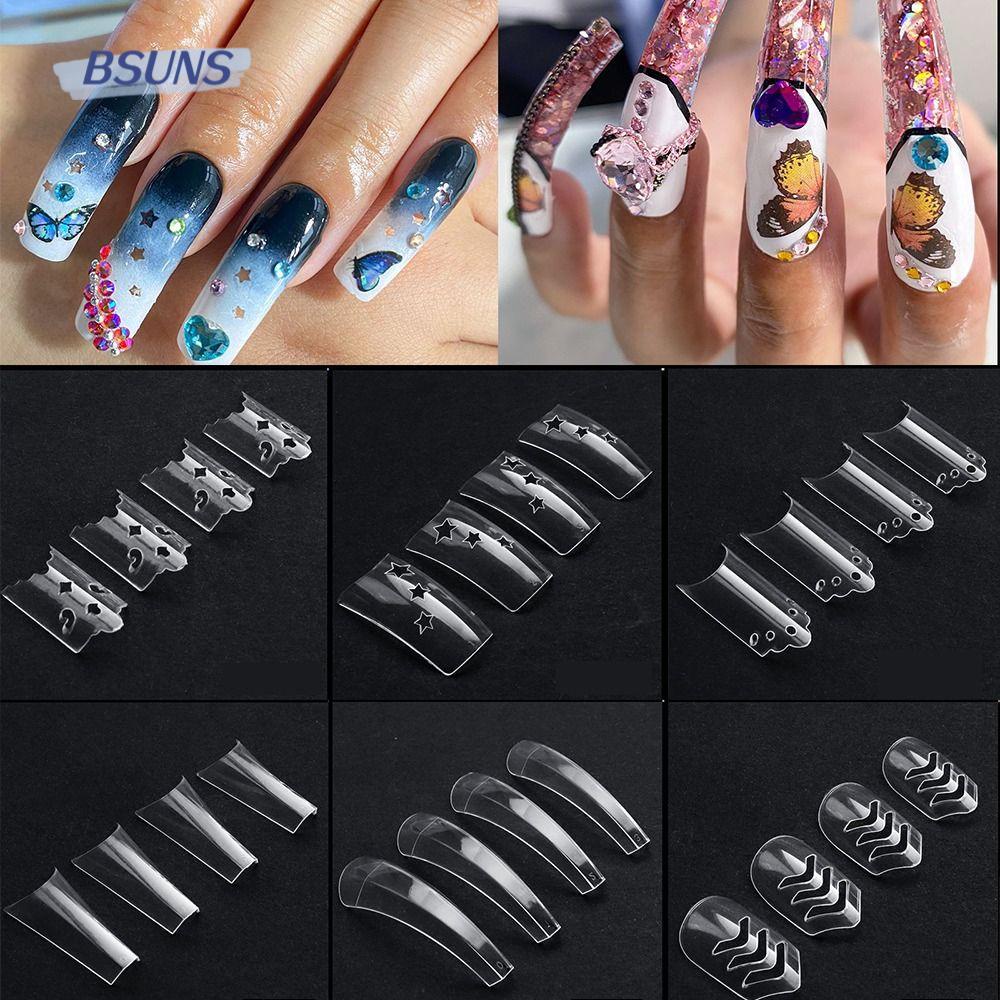 Bộ Móng Tay Giả Trong Suốt Nhiều Kích Thước Khác Nhau Cho Nữ