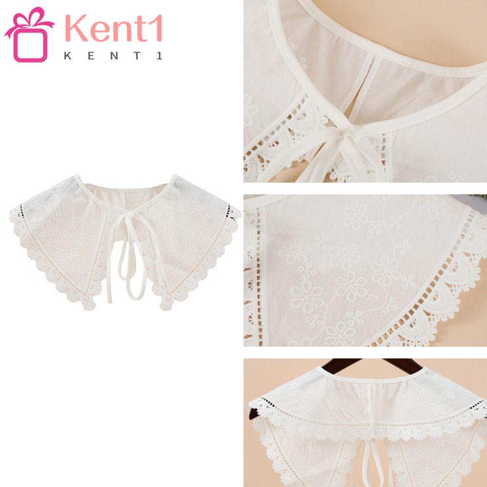 Vòng Cổ Áo Giả Hai Lớp Bằng Vải Jacquard Phong Cách Lolita Kat1 Dành Cho Nữ