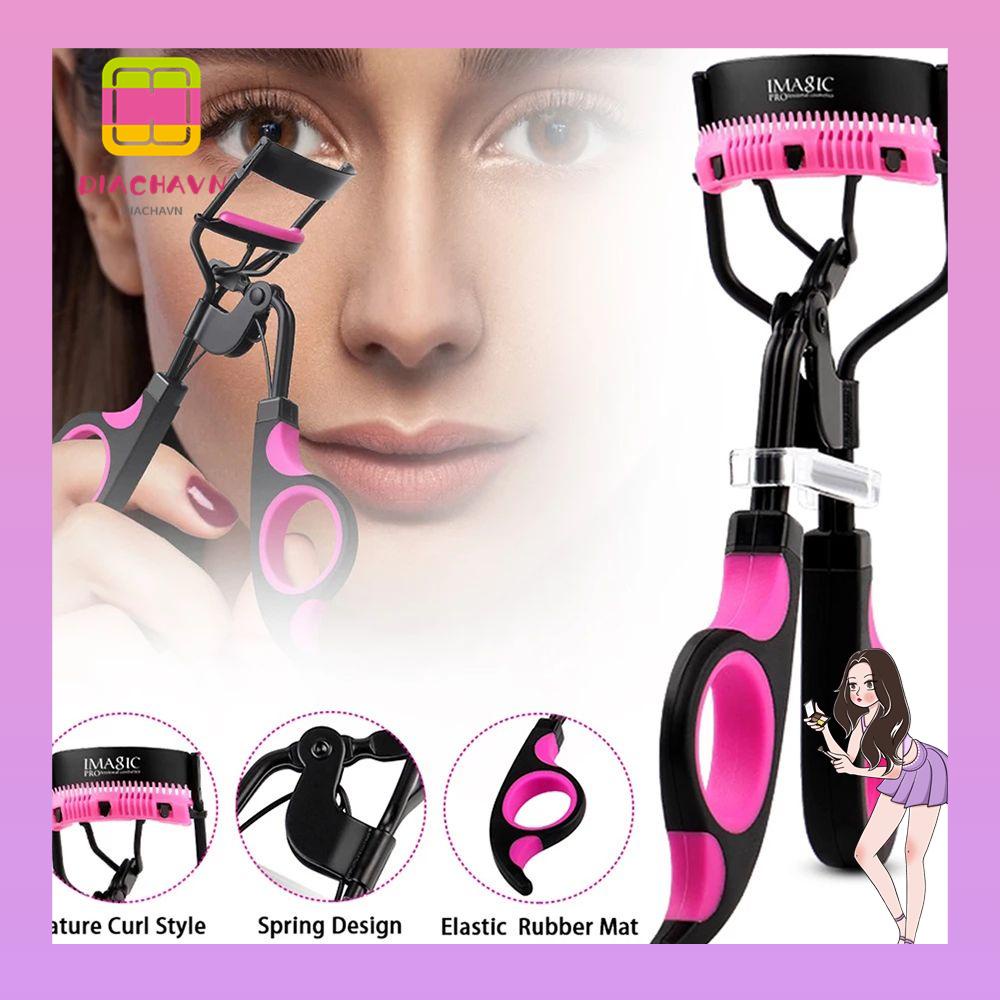 DIACHAVN 1 Kẹp Bấm Mi Bằng Silicone Kèm Lược Tiện Dụng