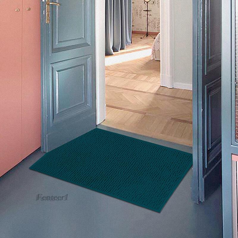 [Fenteer1] Thảm Chùi Chân Chống Trượt Hiện Đại 45cmx70cm Có Thể Giặt Máy Cho Thú Cưng