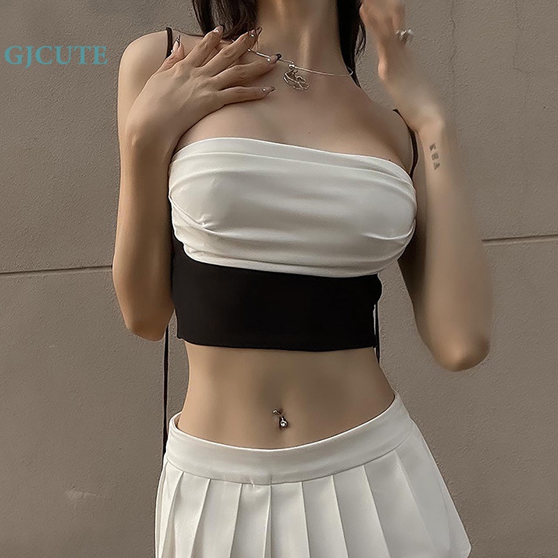 Áo Croptop Trễ Vai Y2k Thời Trang Quyến Rũ Cho Nữ