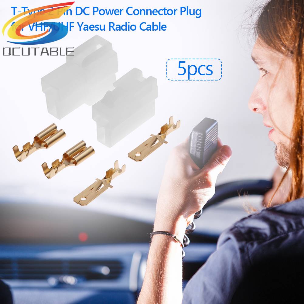 Bộ 5 Đầu Nối 2 Pin DC Cho VHF / UHF Yaesu