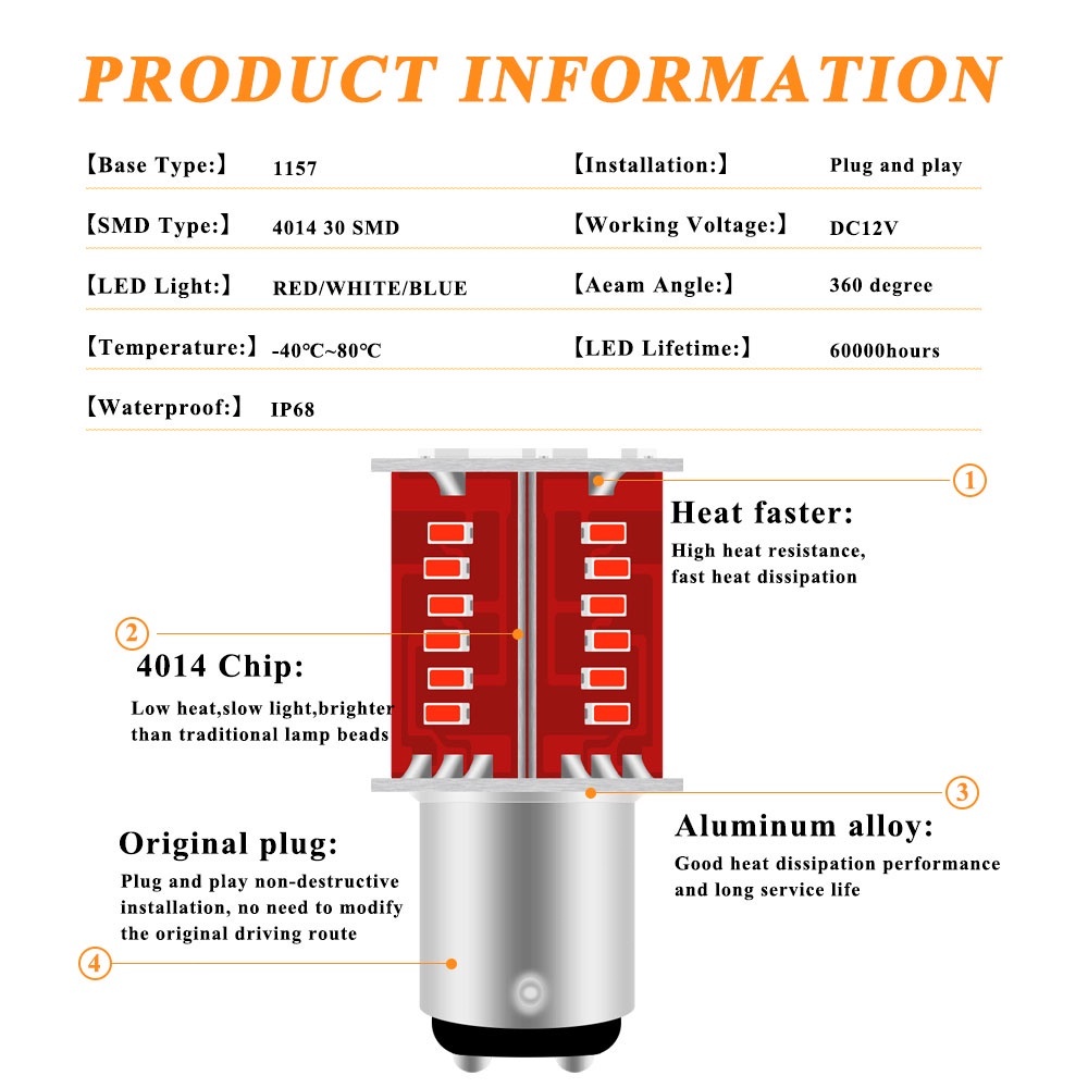 Đèn led phanh xe máy đèn hậu đèn nháy 1157 đèn led nhấp nháy tín hiệu đèn nháy dừng phanh bay15d bóng đèn nhấp nháy 12v