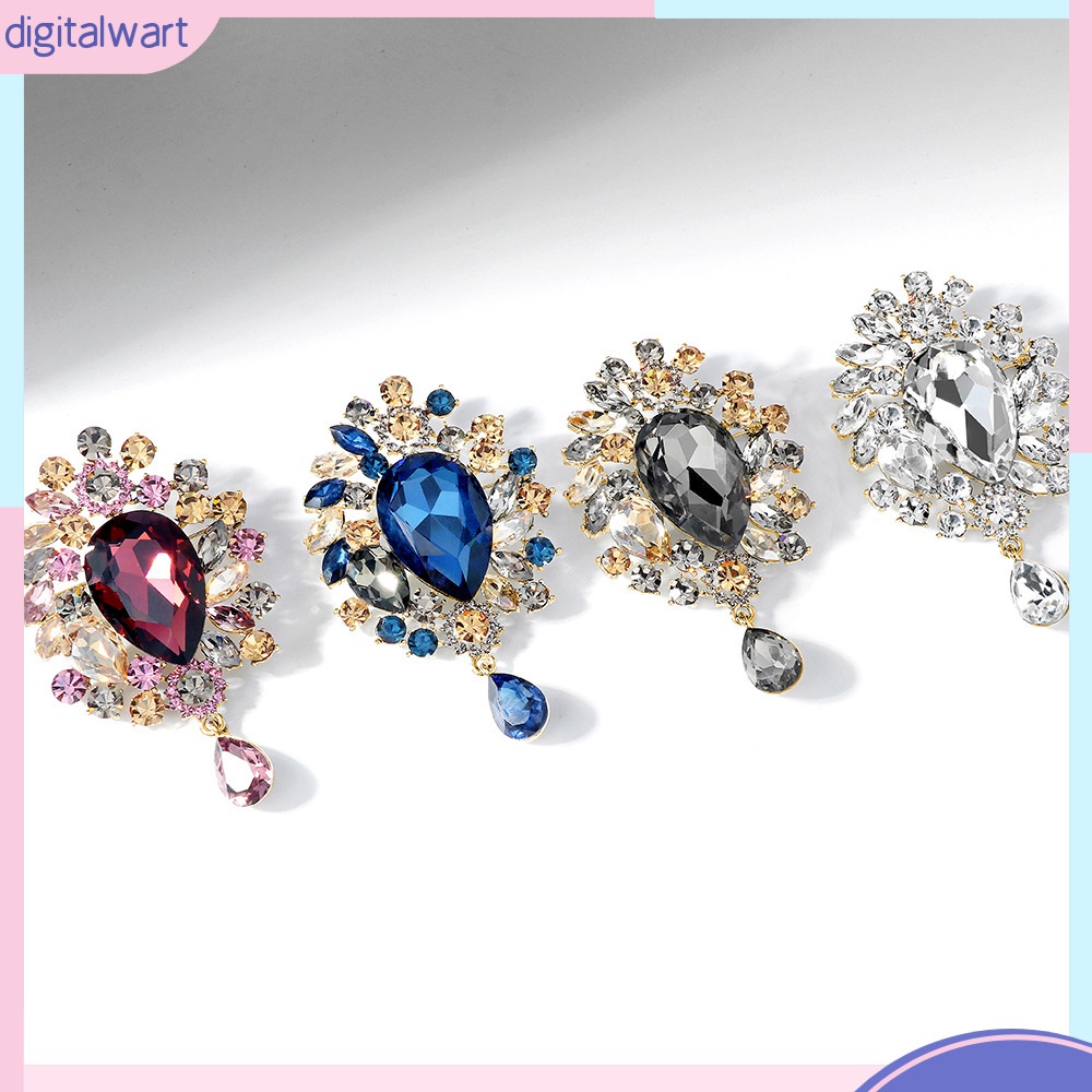 Trâm Cài Áo Đính Pha Lê Siêu Lấp Lánh Sang Trọng Phong Cách Âu Mỹ