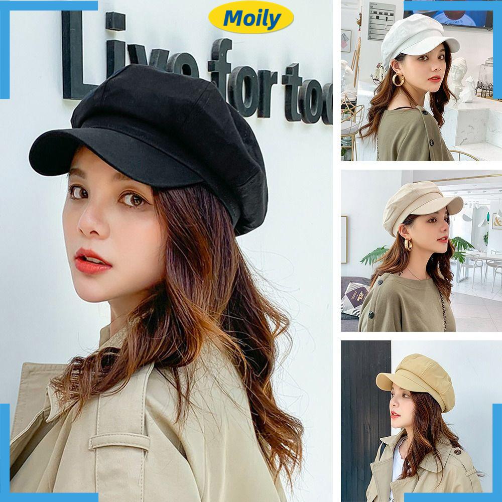 MOILYVN Mũ Nồi Kiểu Họa Sĩ Đường Phố Cá Tính Cho Nữ