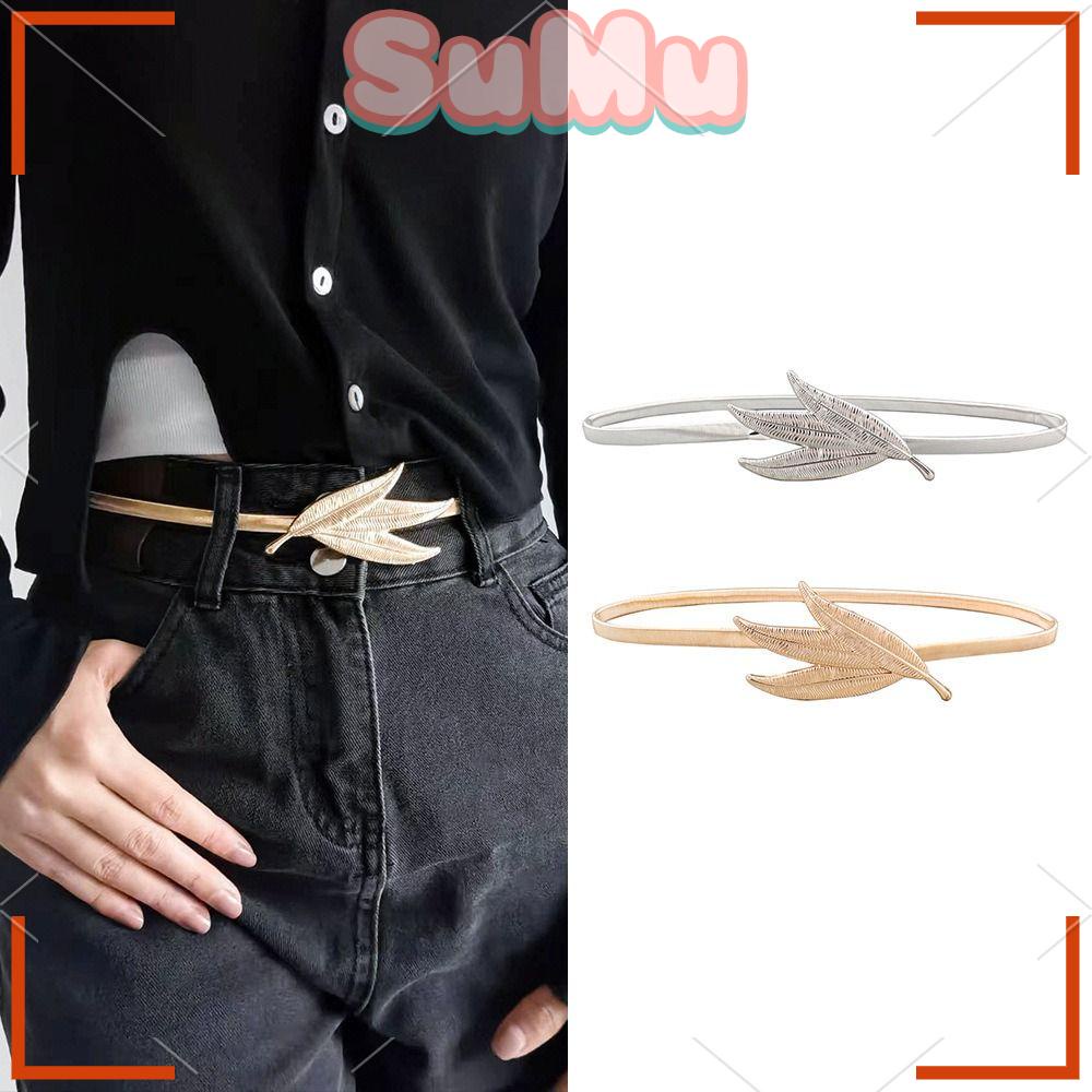 SUMU 1 Thắt Lưng Chuỗi Xích Co Giãn Trang Trí Áo Len Thanh Lịch