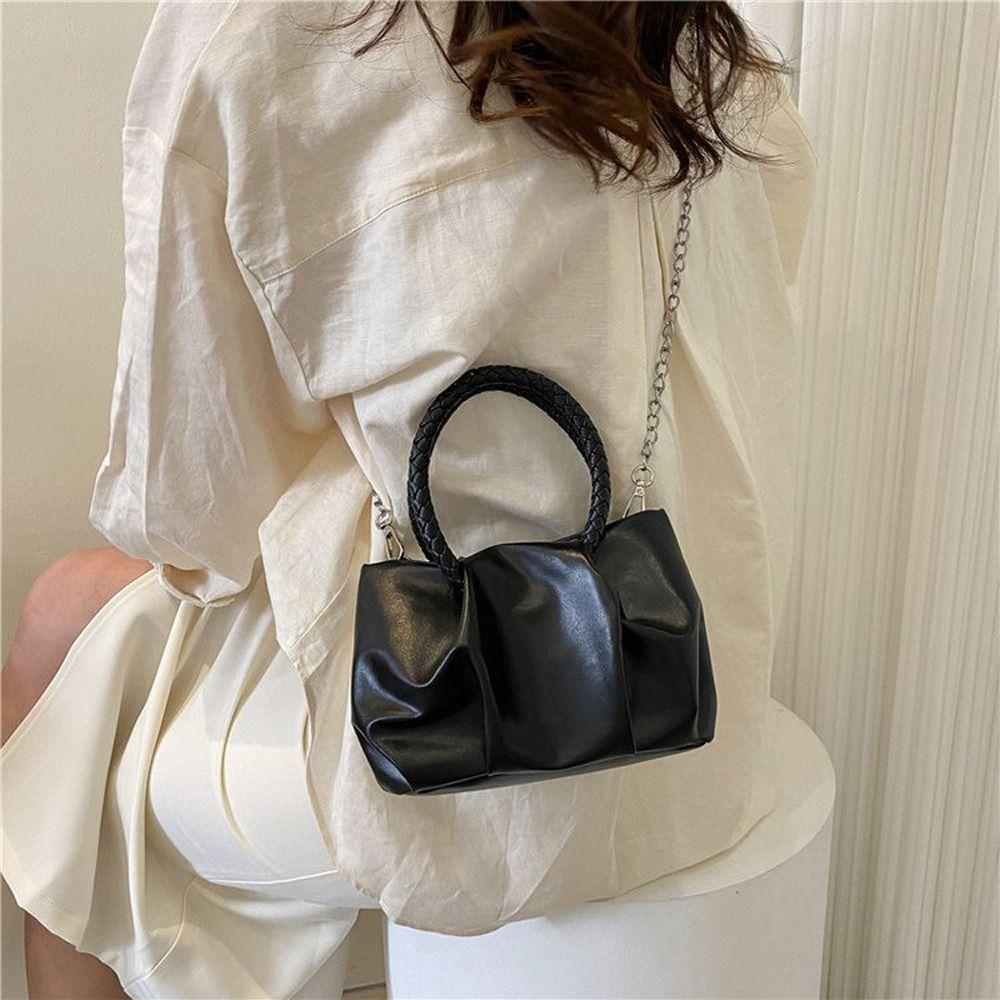 Túi Tote Da PU Đeo Chéo Sức Chứa Lớn Thời Trang Đường Phố