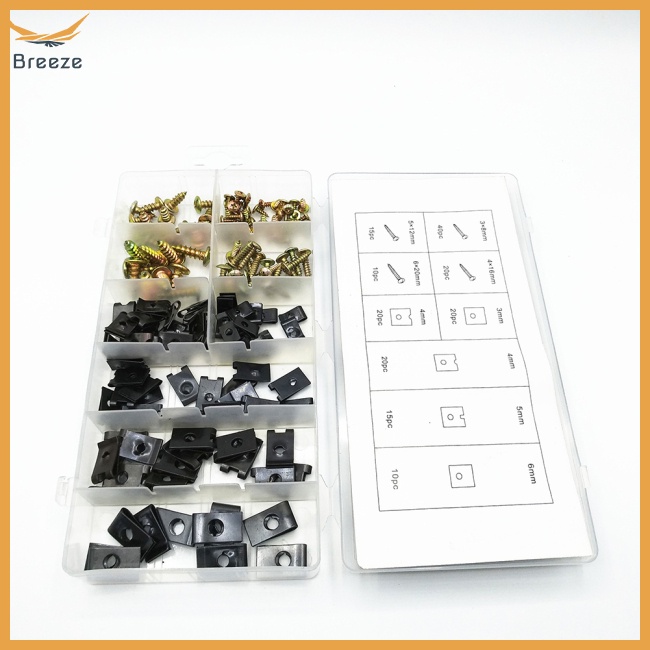 Set 170 Đinh Vít Nhựa Phụ Tùng Cho Xe Ô Tô