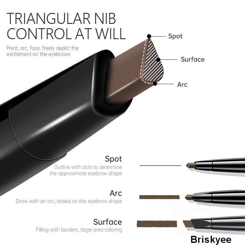 🎶Chì Kẻ Mày Hàn Quốc Vỏ Hồng 2 Đầu Không Thấm Nước Lâu Trôi Lameila Eyebrown