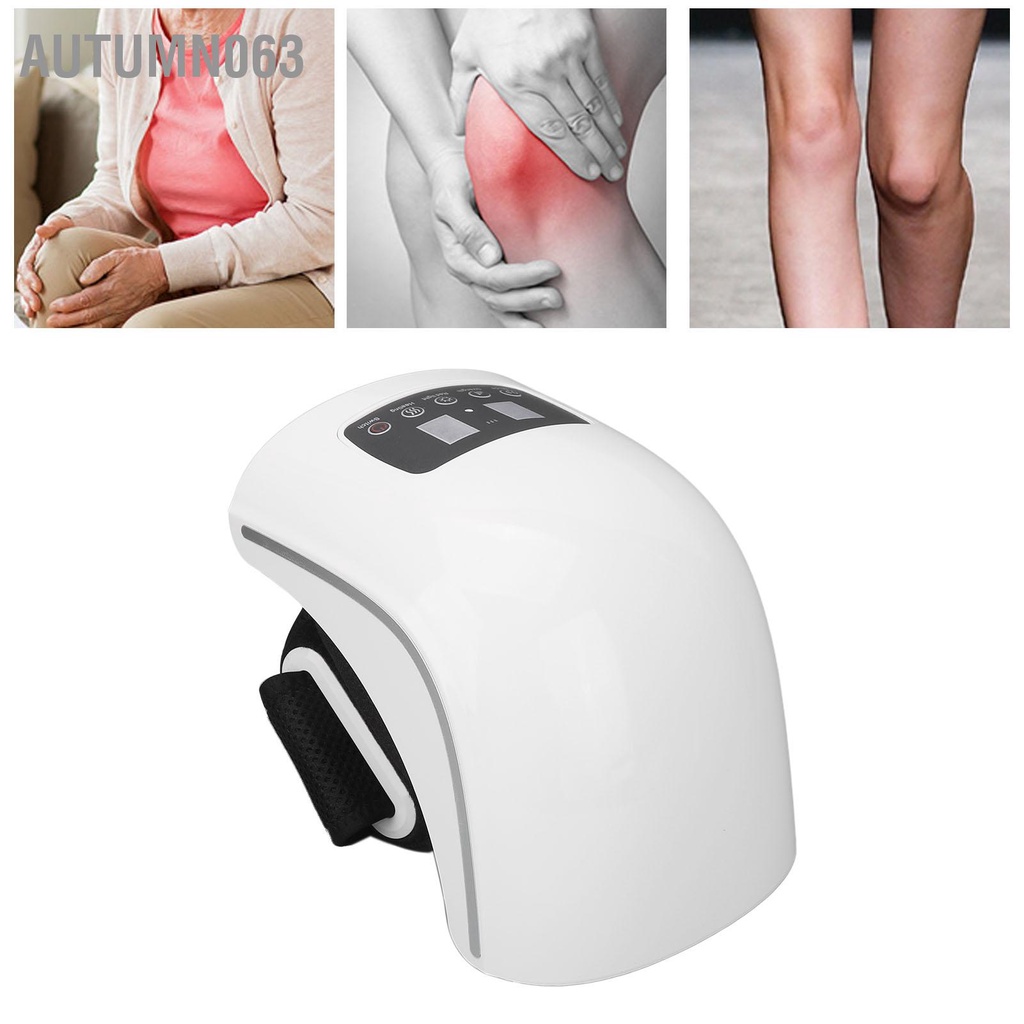 Autumn063 Làm Nóng Không Dây Máy Mát Xa Đầu Gối Nén Màn Hình LED Đeo Rung Hồng Ngoại Nhào Massage