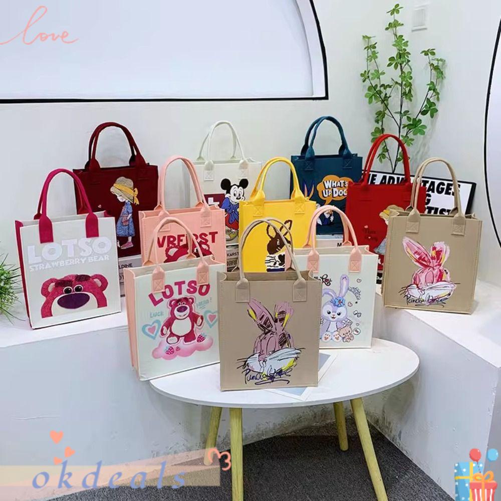 Túi Tote In Họa Tiết Hoạt Hình Dễ Thương Cho Nữ