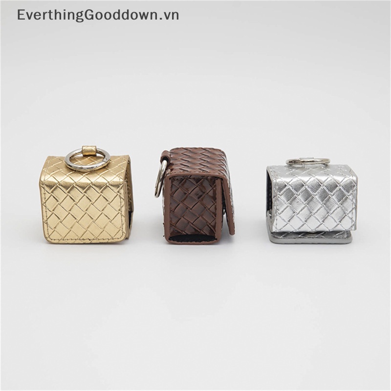 Everthinggooddown Túi Đeo Hông Mini Bằng Da PU Hình Vuông Đựng Bóng Golf Chống Thấm Nước