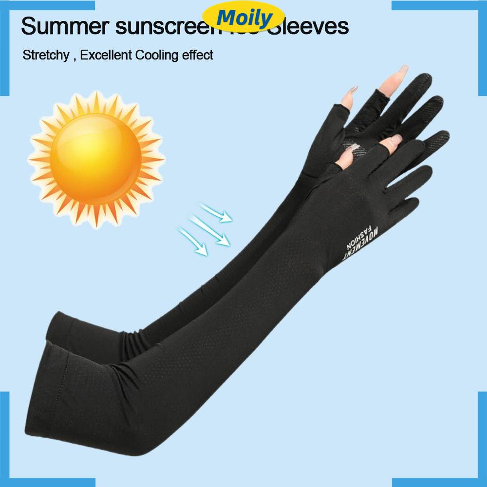 MOILYVN Ống Tay Áo Chống Nắng Làm Mát Tiện Dụng Khi Chơi Bóng Rổ Sự Bả