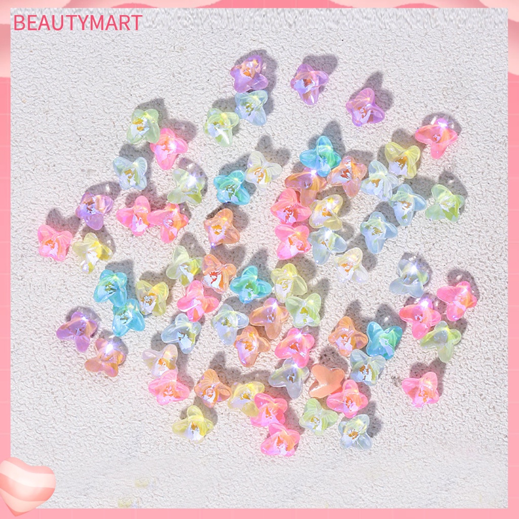 Bộ 20 Hạt Đá Mocha Hình Bướm Siêu Nhẹ Dùng Trang Trí Móng Tay DIY