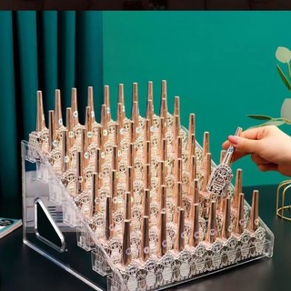 Giá đỡ trưng bày lọ sơn móng tay bằng nhựa acrylic trong suốt