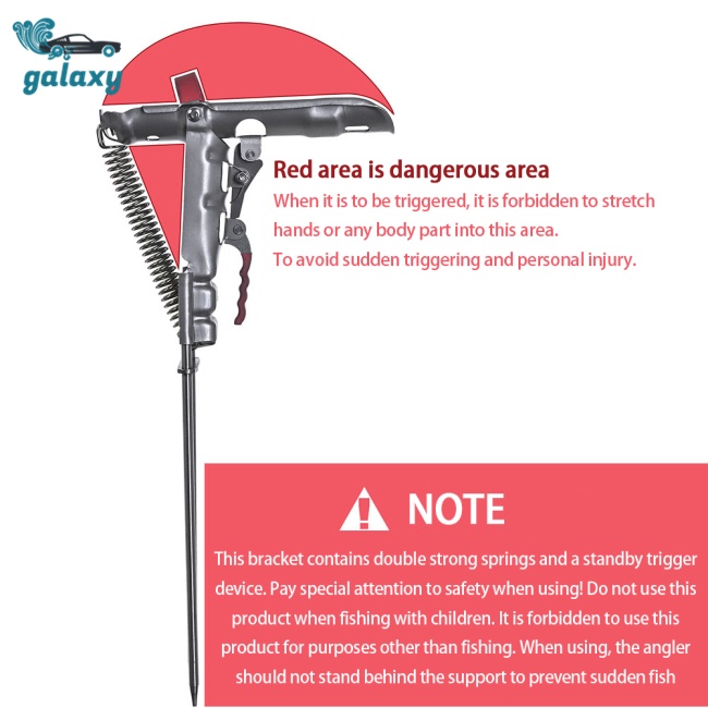 Galaxy Giá Đỡ Cần Câu Cá Tự Động Bằng Thép Không Gỉ