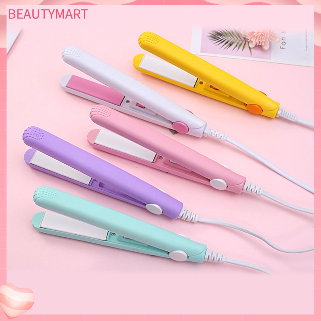 Máy Duỗi / Uốn / Duỗi Tóc Tráng Men Mini Nhanh Chóng Dễ Sử Dụng