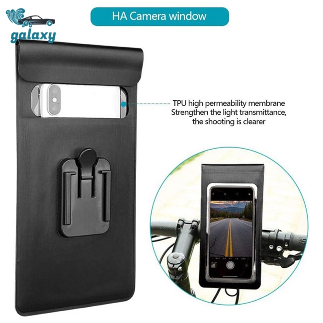 Galaxy Túi Đựng Điện Thoại Chống Thấm Nước Gắn Tay Lái Xe Đạp Tiện Dụng