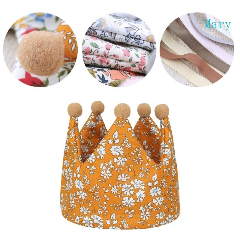 Mũ Beanie Mềm Mại Hình Vương Miện Dành Cho Bé Sơ Sinh Chụp Ảnh