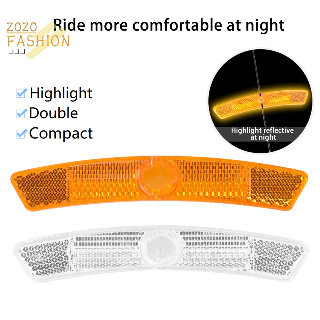 1 Bộ Ống Phản Quang Gắn Căm Xe Đạp Xoay 170 Độ