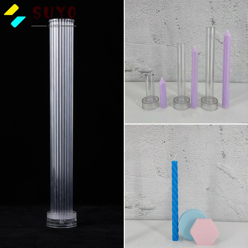 SUYO Khuôn Làm Nến / Xà Phòng Hình Trụ Cỡ Lớn Độc Đáo DIY